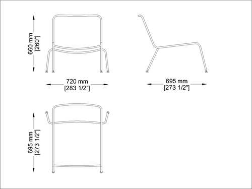 Coro Jubeae JP Stuhl Geflecht 6mm Rahmen Edelstahl satiniert stapelbar