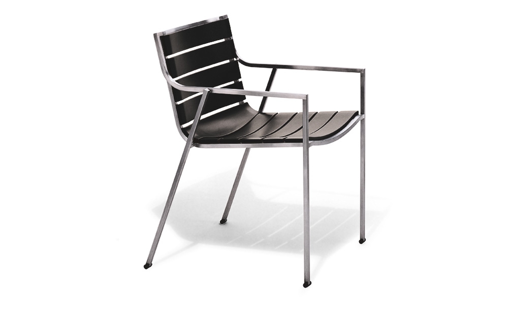 Coro SG1 SB Stuhl Polyurethan-Lamellen Rahmen Edelstahl satiniert stapelbar