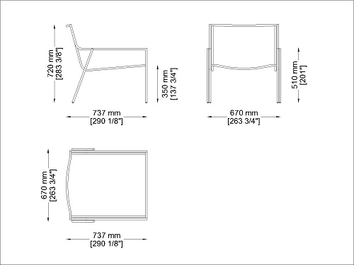 Coro SG1 P Stuhl PVC Geflecht 3 oder Acryl 6 mm Rahmen Edelstahl satiniert stapelbar