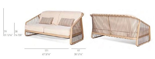 CORO Sally Outdoor Sofa 1700 x 970 mm