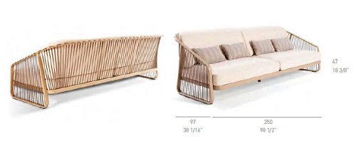 CORO Sally Outdoor Sofa 2500 x 970 mm