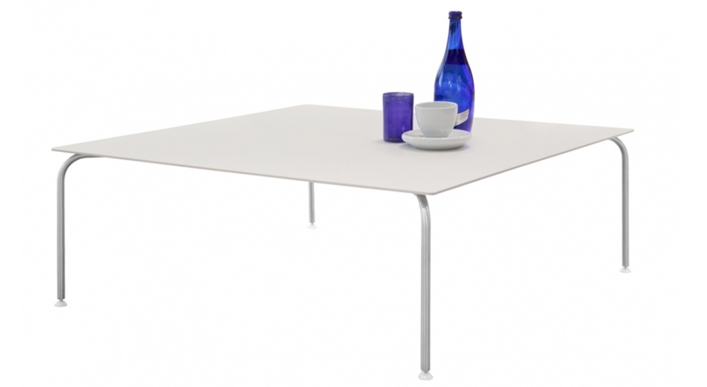 Coro Jubeae Tisch quadratisch 900 x 900 x 350 mm Rahmen Edelstahl satiniert oder pulverbeschichtet