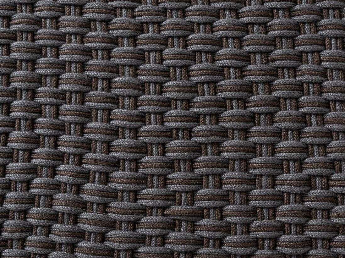 Design Outdoor Teppich handgeknüpft rechteckig in taupe und grau