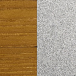 Ampelsonnenschirm Ischia quadratisch 280 x 280 cm mit Kurbelbedienung Bezug lt. Kollektion Konstruktion Teak silber