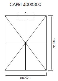 Ampel-Schirm Capri 400 x 300 cm Mast auf Seite 3 m