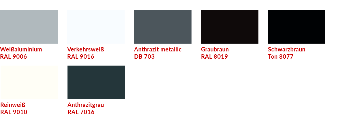 Farbauswahl Gehäuse