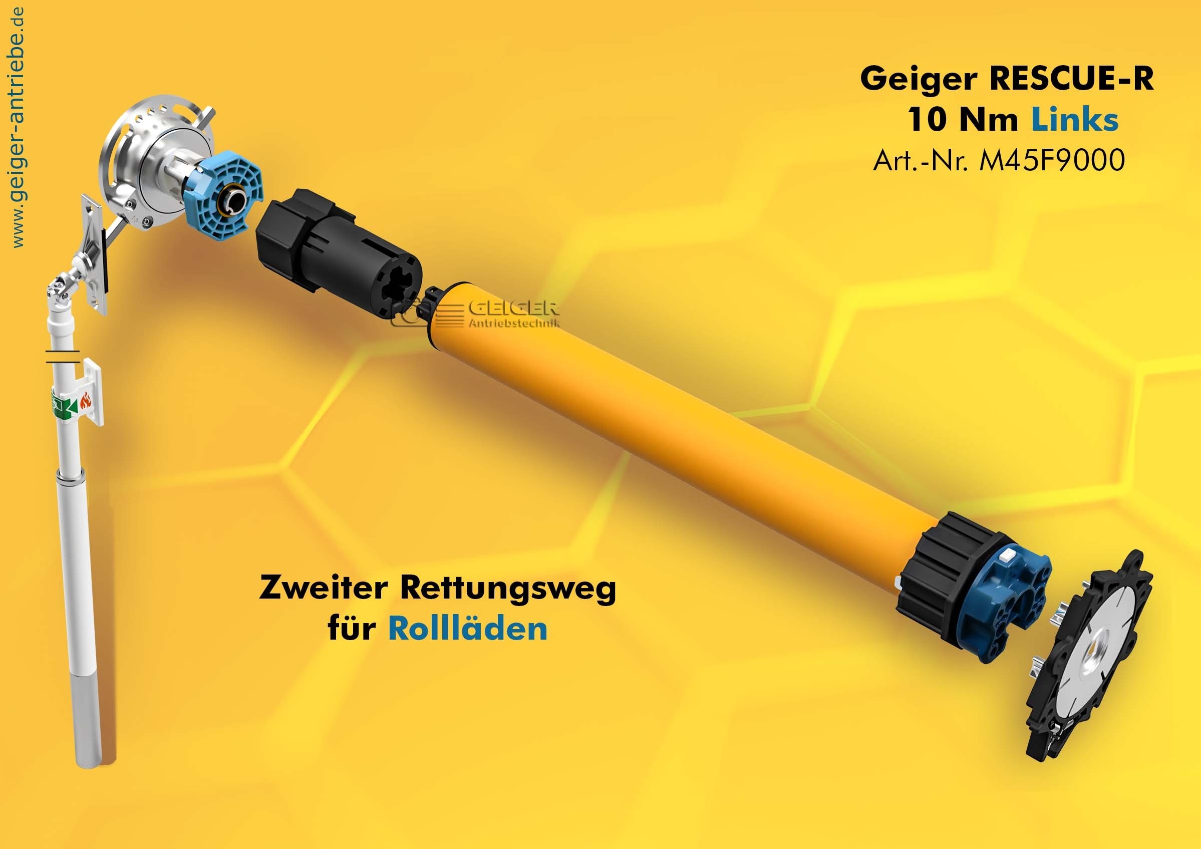 GEIGER RESCUE -R Kit - der 2. Rettungsweg - Rollladen