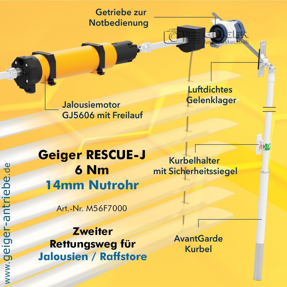 GEIGER RESCUE-J Kit - der 2. Rettungsweg - Jalousie / Raffstore